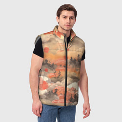 Мужской жилет Japen pattern, цвет: 3D-светло-серый — фото 2