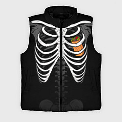 Мужской жилет Скелет: ребра с шаурмой