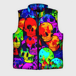 Мужской жилет Паттерн из черепов - поп-арт - мода, цвет: 3D-красный