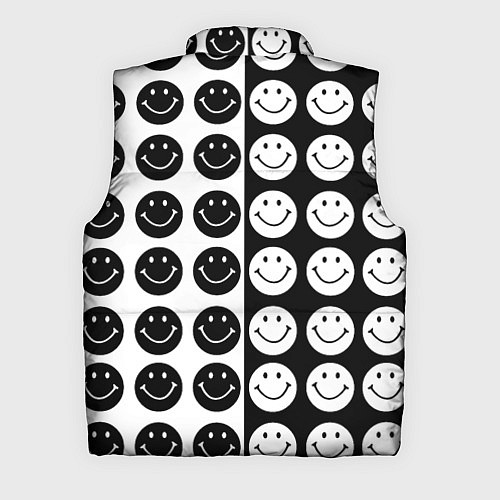 Мужской жилет Smiley black and white / 3D-Красный – фото 2
