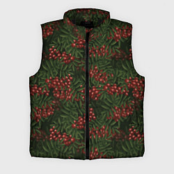 Мужской жилет Рябиновые ветки - паттерн
