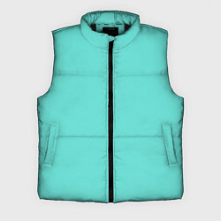 Мужской жилет Цвет Тиффани, цвет: 3D-черный