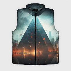 Мужской жилет Кибергород, цвет: 3D-светло-серый