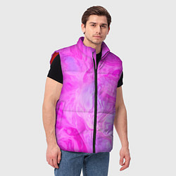 Мужской жилет Розовая текстура, цвет: 3D-красный — фото 2