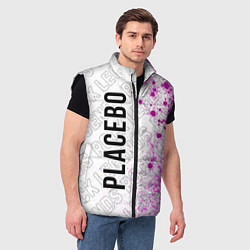 Мужской жилет Placebo rock legends: по-вертикали, цвет: 3D-черный — фото 2
