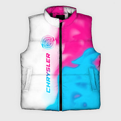 Мужской жилет Chrysler neon gradient style: по-вертикали, цвет: 3D-черный