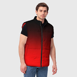 Мужской жилет Градиент: от черного до ярко-красного, цвет: 3D-красный — фото 2