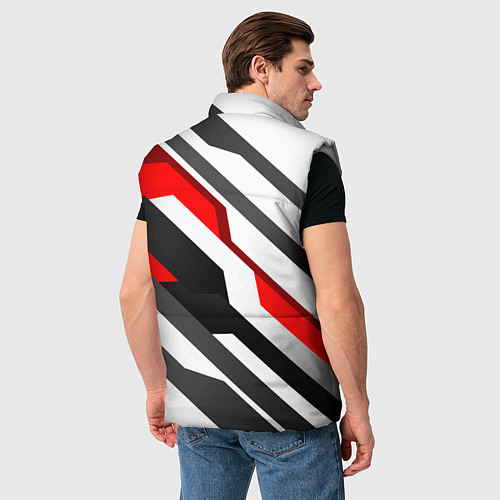 Мужской жилет Mass effect - white uniform n7 / 3D-Светло-серый – фото 4