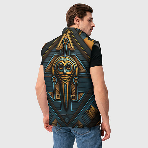 Мужской жилет Узор в египетском стиле / 3D-Светло-серый – фото 4