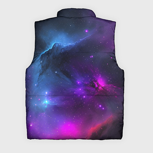 Мужской жилет Бескрайний космос фиолетовый / 3D-Красный – фото 2