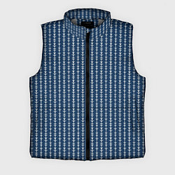 Мужской жилет Тёмно-синий полосатый