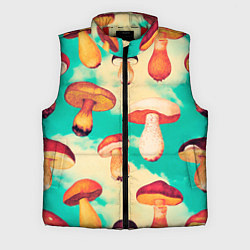 Мужской жилет Грибы в небе паттерн