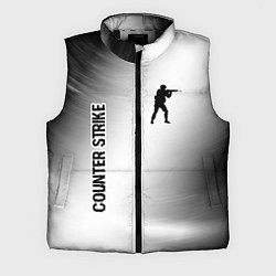 Мужской жилет Counter Strike glitch на светлом фоне вертикально, цвет: 3D-черный