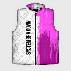 Мужской жилет System of a Down rock legends по-вертикали, цвет: 3D-черный