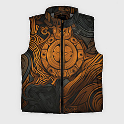 Мужской жилет Узор в скандинавском фолк-арт стиле, цвет: 3D-светло-серый