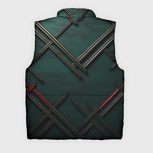 Мужской жилет Диагональный узор в шотландском стиле / 3D-Красный – фото 2