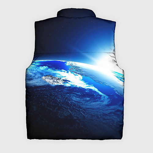 Мужской жилет Восход солнца в космосе / 3D-Красный – фото 2