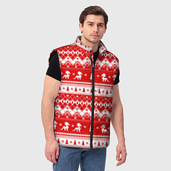Мужской жилет Новогодние драконы, цвет: 3D-черный — фото 2