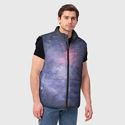 Мужской жилет Космические брызги, цвет: 3D-черный — фото 2