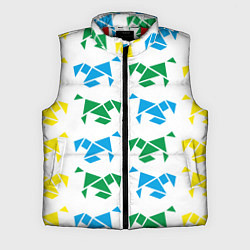 Мужской жилет Origami horses, цвет: 3D-красный