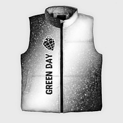 Мужской жилет Green Day glitch на светлом фоне по-вертикали, цвет: 3D-черный