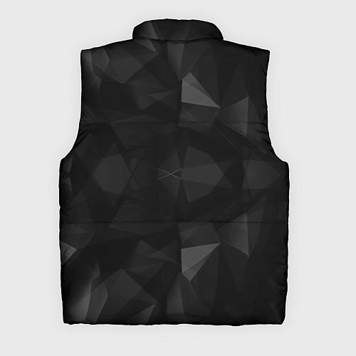 Мужской жилет Красный дракон на полигональном черном фоне / 3D-Красный – фото 2