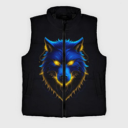 Мужской жилет Синий хищник, цвет: 3D-черный