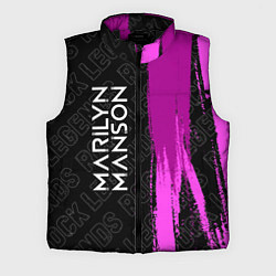 Мужской жилет Marilyn Manson rock legends по-вертикали, цвет: 3D-черный