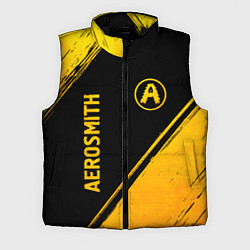 Мужской жилет Aerosmith - gold gradient вертикально, цвет: 3D-черный