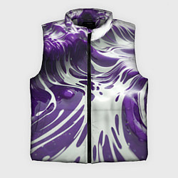 Мужской жилет Бело-фиолетовая краска