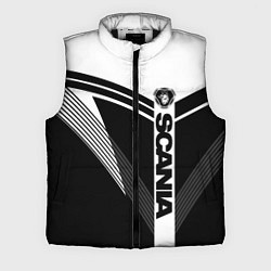 Мужской жилет Scania логотип на абстрактном фоне