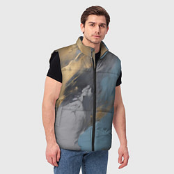 Мужской жилет Мазки краски - нейросеть, цвет: 3D-черный — фото 2
