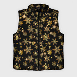 Мужской жилет Россыпи золотых снежинок