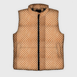 Мужской жилет Сладкая вафелька, цвет: 3D-черный