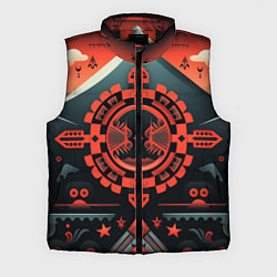 Мужской жилет Рисунок в стиле американских индейцев