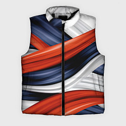 Мужской жилет Триколор из абстракции, цвет: 3D-черный