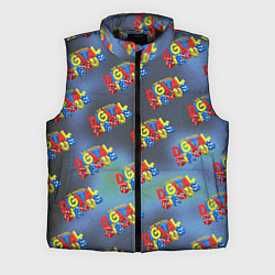 Мужской жилет The amazing digital circus pattern, цвет: 3D-черный