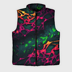 Мужской жилет Яркая абстракция в стиле камуфляжа, цвет: 3D-черный