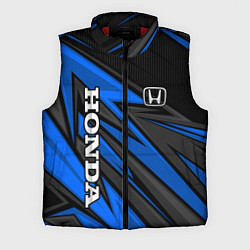 Мужской жилет Honda motors - синяя спортивная абстракция
