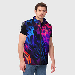 Мужской жилет Камуфляж из ярких красок, цвет: 3D-светло-серый — фото 2