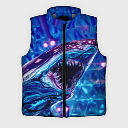 Мужской жилет Фиолетовая акула, цвет: 3D-светло-серый
