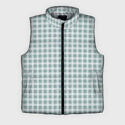 Мужской жилет Серо-зелёный клетчатый, цвет: 3D-светло-серый