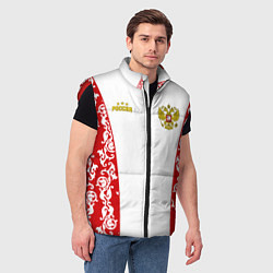 Мужской жилет Сборная России с узором, цвет: 3D-красный — фото 2