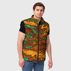 Мужской жилет Неон и медь, цвет: 3D-черный — фото 2