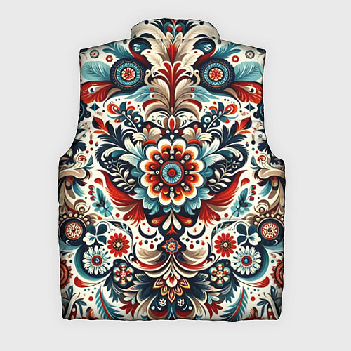 Мужской жилет Словенский паттерн / 3D-Красный – фото 2