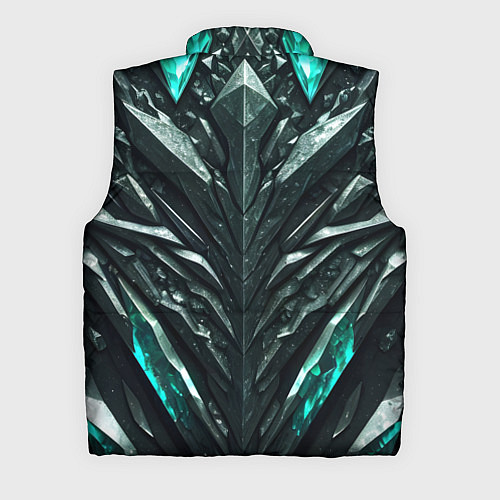 Мужской жилет Зелёная малахитовая броня / 3D-Красный – фото 2