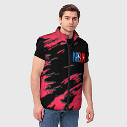 Мужской жилет NBA краски текстура, цвет: 3D-черный — фото 2