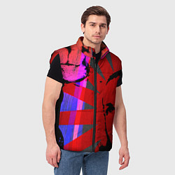 Мужской жилет Красный удар, цвет: 3D-красный — фото 2