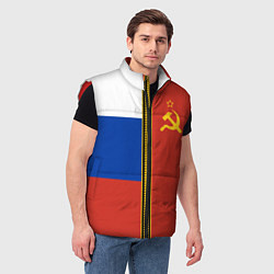 Мужской жилет Россия и СССР, цвет: 3D-красный — фото 2