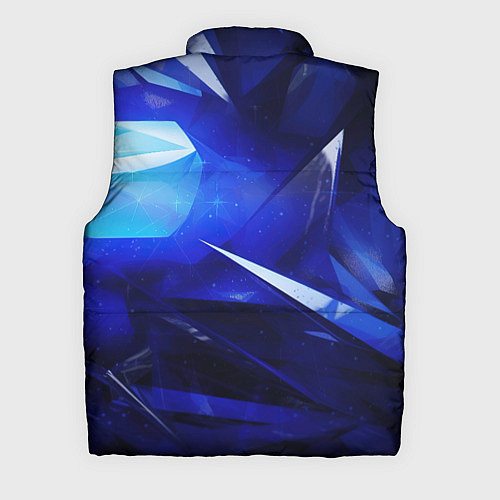 Мужской жилет Black and blue abstract background sport style / 3D-Красный – фото 2